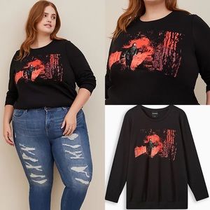 Torrid Halloween 2 Fleece Crewneck Sweatshirt